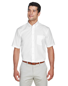 Devon & Jones D620S Men's Crown Woven Collection™ Solid Broadcloth Short-Sleeve Shirt