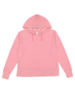 LAT 3536 Ladies' Vintage Wash Fleece Hooded Sweatshirt