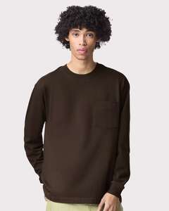 American Apparel AA9410 Super Heavyweight Long Sleeve Pocket Tee