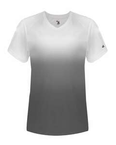Badger Sport 4207 Ombre Women's V Neck Tee