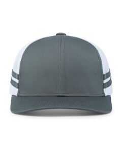 Pacific Headwear P115 Low-Profile Stripe Trucker Cap