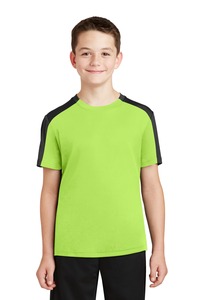 Sport-Tek YST354 Youth PosiCharge ® Competitor ™ Sleeve-Blocked Tee