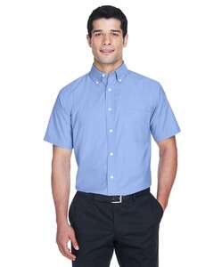 Harriton M600S Men's Oxford Short Sleeve with Stain-Release