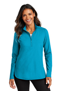 Port Authority LK880 Women's C-FREE ® Double Knit 1/4-Zip