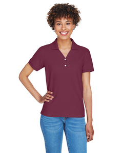 Devon & Jones D100W Ladies' Pima Piqué Y-Collar Polo