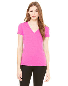 Bella + Canvas 8435 Ladies' Triblend Short-Sleeve Deep V-Neck T-Shirt