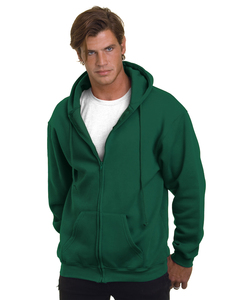 Bayside BA900 Adult  9.5oz., 80% cotton/20% polyester Full-Zip Hooded Sweatshirt