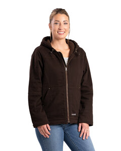 Berne WHJ48 Ladies' Sherpa-Lined Twill Hooded Jacket