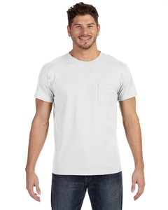 Hanes 498P Adult 4.5 oz., 100% Ringspun Cotton nano-T® T-Shirt with Pocket