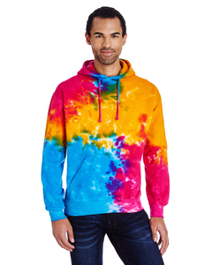 Tie-Dye CD877 Adult Tie-Dyed Pullover Hooded Sweatshirt