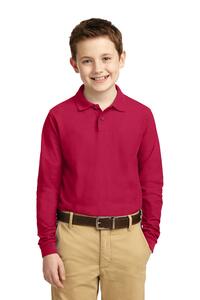 Port Authority Y500LS Youth Long Sleeve Silk Touch™ Polo
