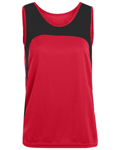 Augusta Sportswear 342 Ladies Wicking Polyester Sleeveless Jersey with Contrast Inserts
