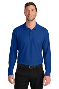 Port Authority K200LS Wearever Signature Pique Long Sleeve Polo