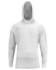 A4 N3524 Unisex Airflex Long-Sleeve Scuba Neck Hooded T-Shirt