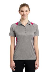 Sport-Tek LST665 Women's Heather Colorblock Contender ™ Polo