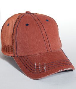 Mega Cap MC6990 Herringbone Trucker Cap