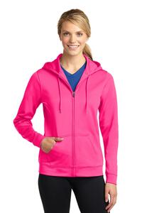 Sport-Tek LST238 Ladies Sport-Wick ® Fleece Full-Zip Hooded Jacket