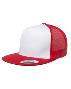 Yupoong 6006W Adult Classic Trucker with White Front Panel Cap