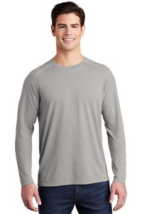 Sport-Tek ST400LS PosiCharge ® Long Sleeve Tri-Blend Wicking Raglan Tee