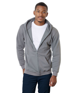 Bayside BA900 Adult  9.5oz., 80% cotton/20% polyester Full-Zip Hooded Sweatshirt