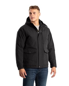 Berne HJ67 Men's Highland Quilt-Lined Micro-Duck Hooded Jacket