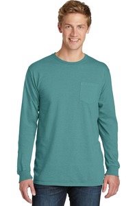 Port & Company PC099LSP Beach Wash ™ Garment-Dyed Long Sleeve Pocket Tee