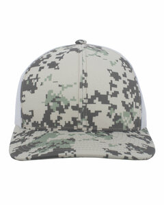 Pacific Headwear 108C Camo Snapback Trucker Cap