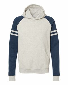 Jerzees 97CR NuBlend Varsity Color-Block Hooded Sweatshirt