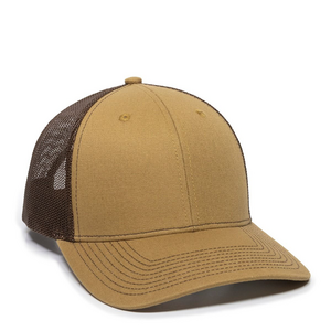 Outdoor Cap OC771 Structured Trucker With Solid Mesh Back Hat