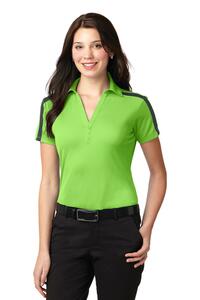 Port Authority L547 Ladies Silk Touch™ Performance Colorblock Stripe Polo