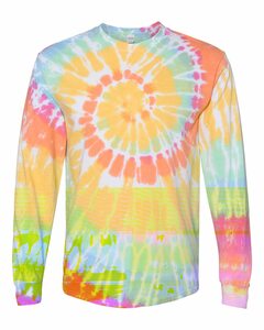 Dyenomite 240MS Long Sleeve Spiral Tie-Dye T-Shirt