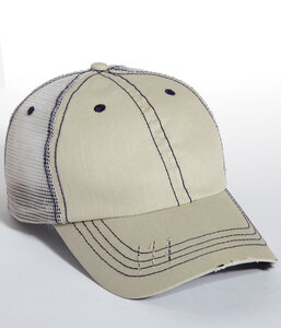 Mega Cap MC6990 Herringbone Trucker Cap