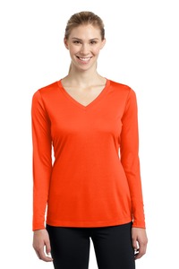 Sport-Tek LST353LS Women's Long Sleeve PosiCharge ® Competitor™ V-Neck Tee