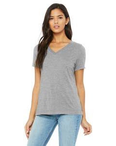 Bella + Canvas 6405CVC Ladies' Relaxed Heather CVC Jersey V-Neck T-Shirt