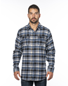 Burnside B8210 Men's Plaid Flannel Shirt