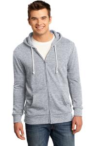 District DT190 Young Mens Core Fleece Full-Zip Hoodie