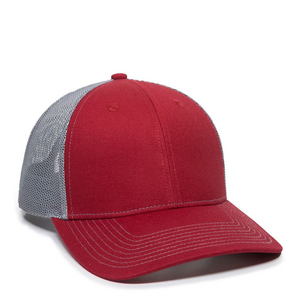 Outdoor Cap OC771 Structured Trucker With Solid Mesh Back Hat