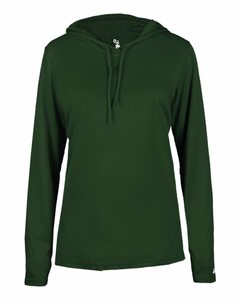 Badger Sport 4165 B Core L/S Women's Hood Tee