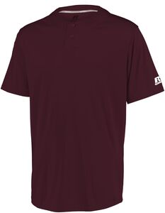 Russell Athletic 3R7X2B Youth Performance Two-Button Solid Jersey