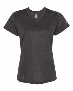 Badger Sport 4362 Pro Heather Women's V Neck Tee