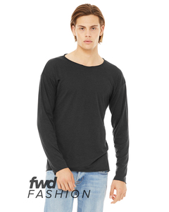 Bella + Canvas 3416C Fast Fashion Unisex Triblend Raw Neck Long-Sleeve T-Shirt