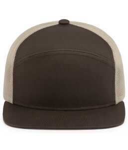 Pacific Headwear PHP787 6-Panel Arch Trucker Snapback Cap