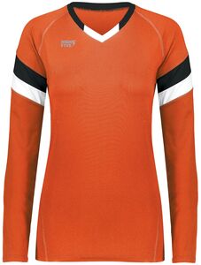 HighFive 342243 Girls TruHit Tri-Color Long Sleeve Jersey