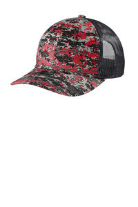 Port Authority C404 Digi Camo Snapback Trucker Cap