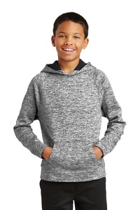 Sport-Tek YST225 Youth PosiCharge ® Electric Heather Fleece Hooded Pullover