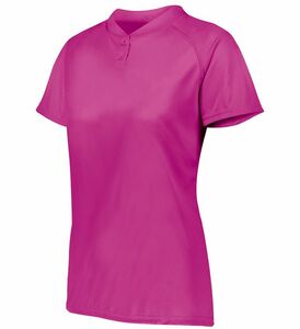 Augusta Sportswear AG1567 Ladies Attain Wicking Two-Button Softball Jersey