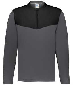 Russell Athletic R03GKM SIDELINE GRID 1/4 ZIP PULLOVER