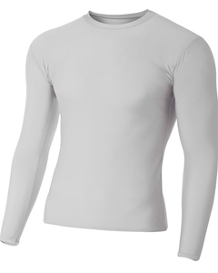 A4 N3133 Adult Polyester Spandex Long Sleeve Compression T-Shirt