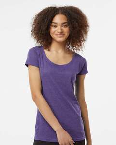 Tultex 0243TC Women's Poly-Rich Scoop Neck T-Shirt thumbnail