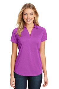 Port Authority L574 Ladies Digi Heather Performance Polo
